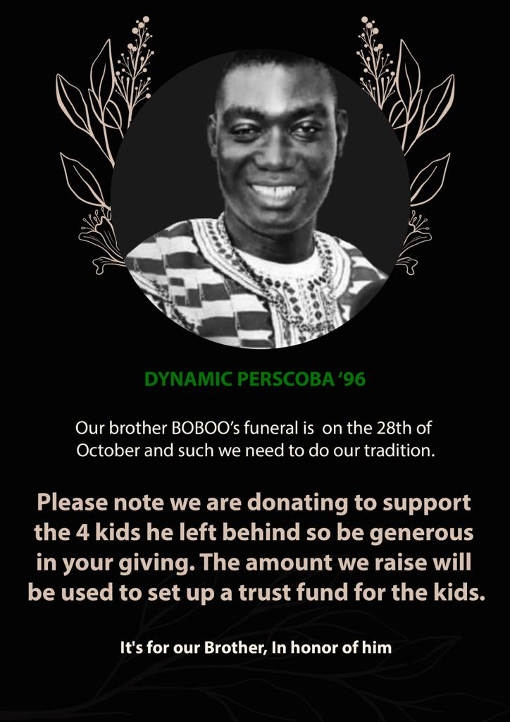 PERSCOBA 96 BOBOOS FUNERAL CONTRIBUTION 
